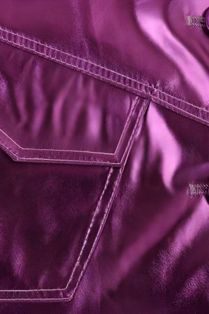 Style Core Aesthetics, New Style Trends - Metallic Fuchsia Faux Leather Jacket