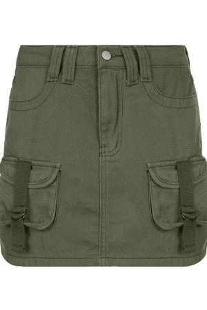 Style Core Aesthetics, New Style Trends - Mini-jupe en jean avec poche plaquée