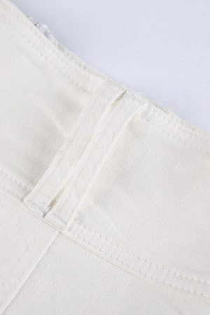 Style Core Aesthetics, New Style Trends - Mini jupe patineuse en jean