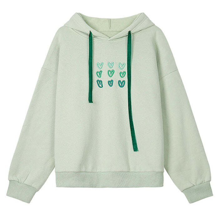 Style Core Aesthetics, New Style Trends - Mint Aesthetic Heart Hoodie Style Core Aesthetics, New Style Trends - Mint Aesthetic Heart Hoodie