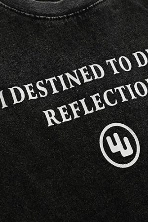 Style Core Aesthetics, New Style Trends - 'Mirror' Cotton T-Shirt