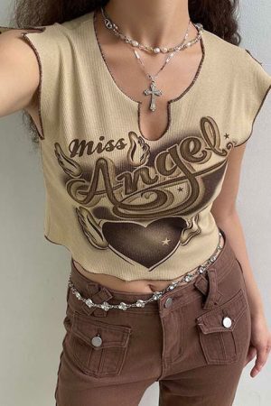 Style Core Aesthetics, New Style Trends - Miss Angel Ribbed Top