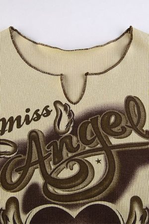 Style Core Aesthetics, New Style Trends - Miss Angel Ribbed Top