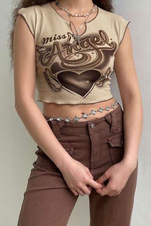 Style Core Aesthetics, New Style Trends - Miss Angel Ribbed Top