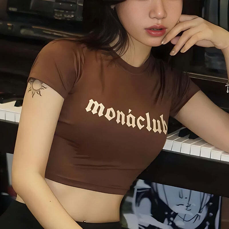 Style Core Aesthetics, New Style Trends - Monaclub Crop Top Style Core Aesthetics, New Style Trends - Monaclub Crop Top