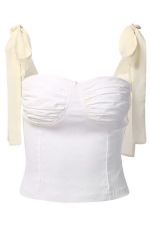 Style Core Aesthetics, New Style Trends - Morning In Paris Bow Tie Top