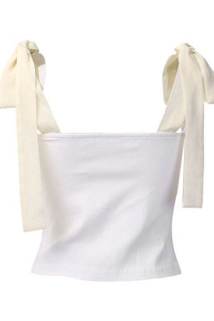 Style Core Aesthetics, New Style Trends - Morning In Paris Bow Tie Top