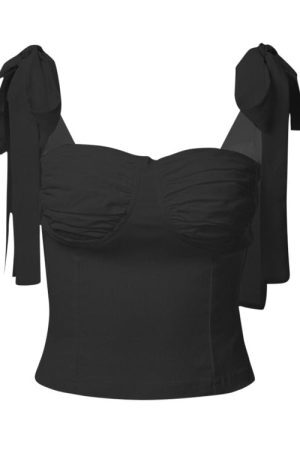 Style Core Aesthetics, New Style Trends - Morning In Paris Bow Tie Top