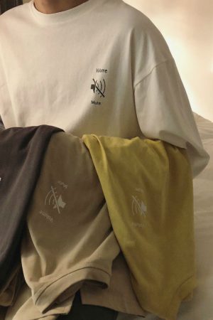 Style Core Aesthetics, New Style Trends - Mute Long Sleeve T-Shirt