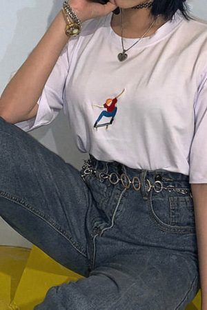Style Core Aesthetics, New Style Trends - Nollie Embroidered Tee