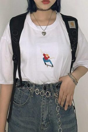 Style Core Aesthetics, New Style Trends - Nollie Embroidered Tee