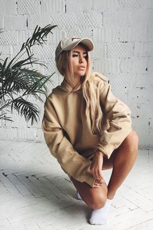 Style Core Aesthetics, New Style Trends - Nude Hoodie