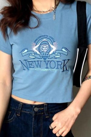 Style Core Aesthetics, New Style Trends - NY Embroidered Tee