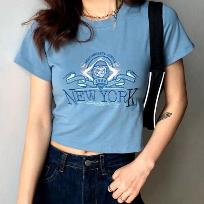 Style Core Aesthetics, New Style Trends - NY Embroidered Tee