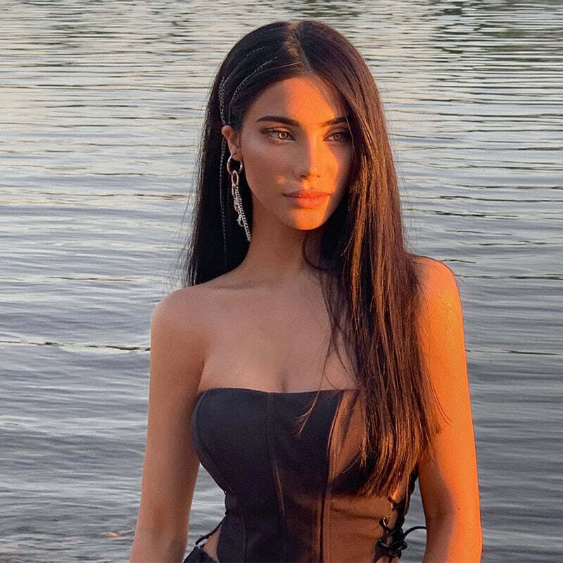 Style Core Aesthetics, New Style Trends - Off Shoulder Strapless Lace Up Corset Style Core Aesthetics, New Style Trends - Off Shoulder Strapless Lace Up Corset