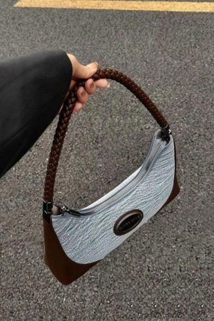 Style Core Aesthetics, New Style Trends - Oiae | Sac à épaule en denim Y2K