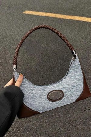 Style Core Aesthetics, New Style Trends - Oiae | Sac à épaule en denim Y2K