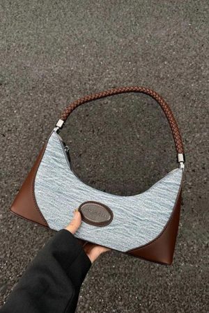 Style Core Aesthetics, New Style Trends - Oiae | Sac à épaule en denim Y2K