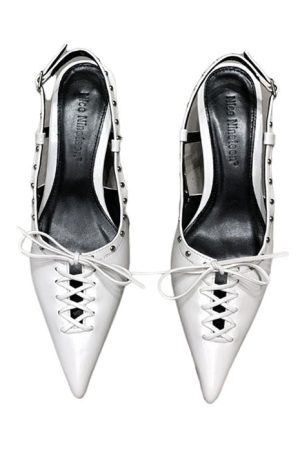 Style Core Aesthetics, New Style Trends - Old Money Aesthetic Lace Up Mules