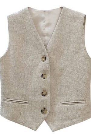 Style Core Aesthetics, New Style Trends - Old Money Aesthetic Linen Vest