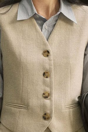 Style Core Aesthetics, New Style Trends - Old Money Aesthetic Linen Vest