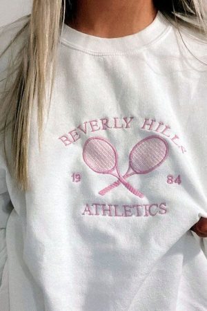 Style Core Aesthetics, New Style Trends - Old Money Aesthetic Tennis Sweatshirt