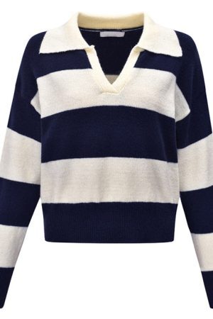 Style Core Aesthetics, New Style Trends - Old Money Striped Pullover