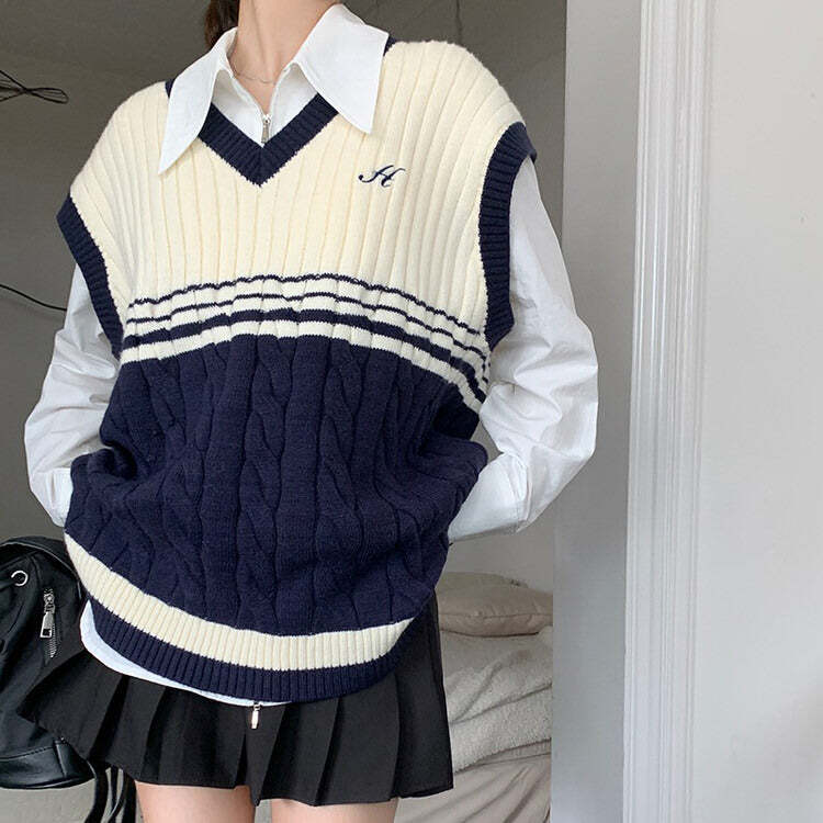 Style Core Aesthetics, New Style Trends - Old Money Yacht Club Striped Vest