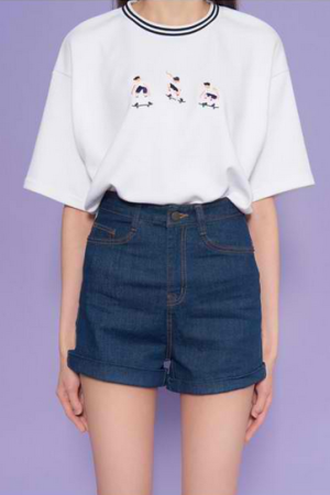 Style Core Aesthetics, New Style Trends - Ollie Embroidered T-Shirt