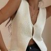 Style Core Aesthetics, New Style Trends - Open Front Knitted Cardigan Vest
