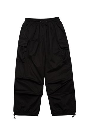 Style Core Aesthetics, New Style Trends - Pantalon Cargo Parachute Baggy Vintage Y2K