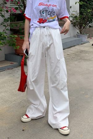 Style Core Aesthetics, New Style Trends - Pantalon Cargo Parachute Punk