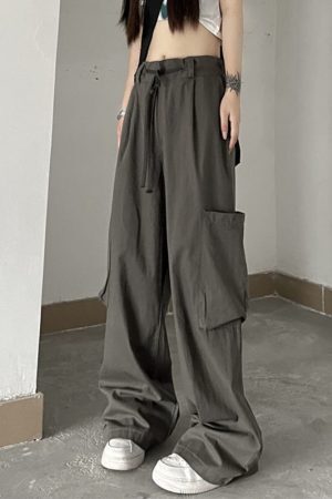 Style Core Aesthetics, New Style Trends - Pantalon Cargo Parachute Punk