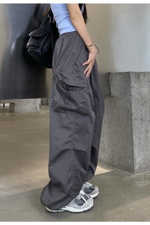 Style Core Aesthetics, New Style Trends - Pantalon Cargo Parachute Y2K