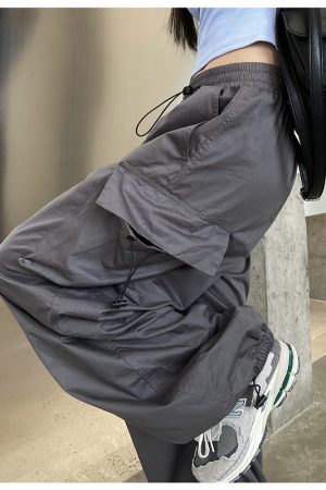 Style Core Aesthetics, New Style Trends - Pantalon Cargo Parachute Y2K