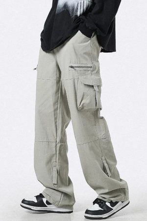 Style Core Aesthetics, New Style Trends - Pantalon Cargo XXL Rétro Y2K