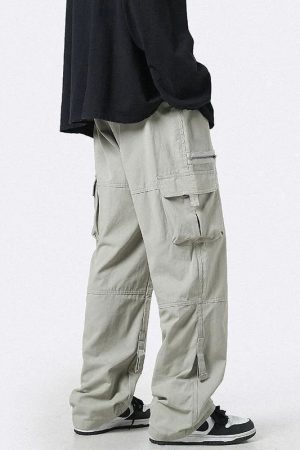 Style Core Aesthetics, New Style Trends - Pantalon Cargo XXL Rétro Y2K