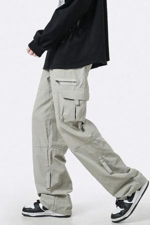Style Core Aesthetics, New Style Trends - Pantalon Cargo XXL Rétro Y2K