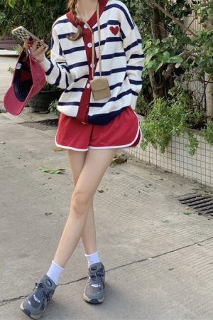 Style Core Aesthetics, New Style Trends - Paris Striped Cardigan