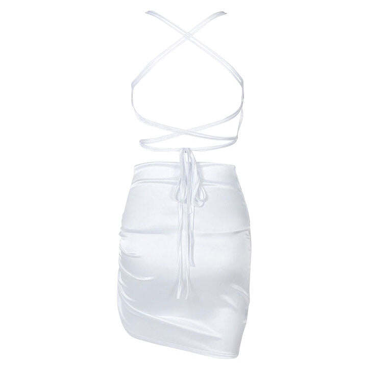 Style Core Aesthetics, New Style Trends - Parisian Lace Up Satin Dress Style Core Aesthetics, New Style Trends - Parisian Lace Up Satin Dress