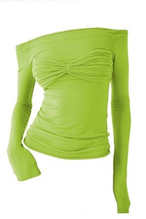 Style Core Aesthetics, New Style Trends - Parisian Ruched Long Sleeve Top