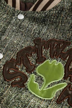 Style Core Aesthetics, New Style Trends - Patchwork Bomber Jacket