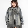 Style Core Aesthetics, New Style Trends - Patchwork Oversized Denim Jacket