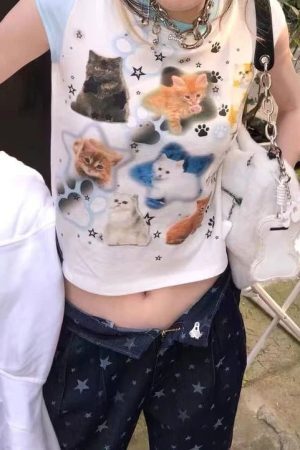 Style Core Aesthetics, New Style Trends - Paws Crop Top