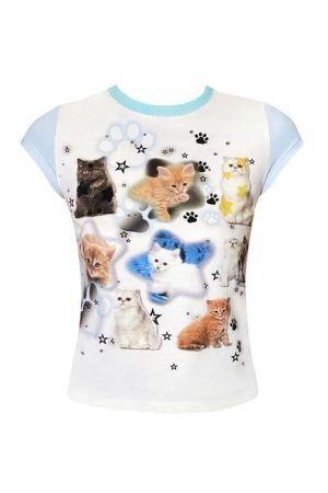 Style Core Aesthetics, New Style Trends - Paws Crop Top