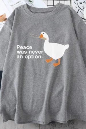 Style Core Aesthetics, New Style Trends - Peace Was Never An Option Tee
