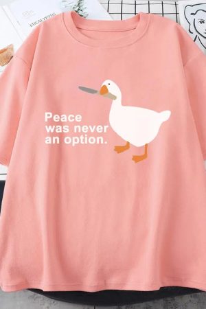 Style Core Aesthetics, New Style Trends - Peace Was Never An Option Tee