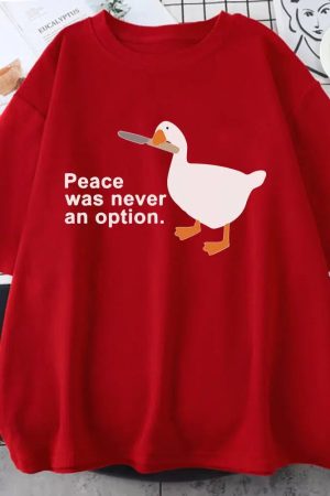 Style Core Aesthetics, New Style Trends - Peace Was Never An Option Tee