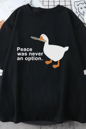 Style Core Aesthetics, New Style Trends - Peace Was Never An Option Tee