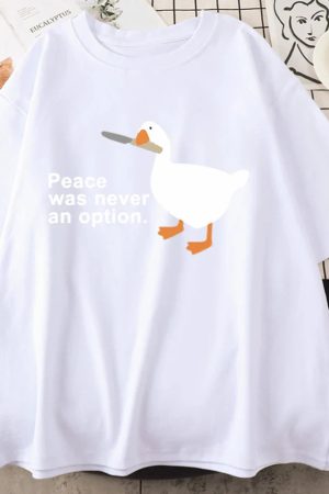 Style Core Aesthetics, New Style Trends - Peace Was Never An Option Tee